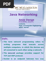 Java Networking: Anas Dange