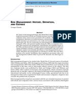 2013, DIONNE - Risk Management History, Definition, and Critique