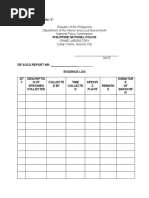 Philippine National Police: Soco Report Form "2"