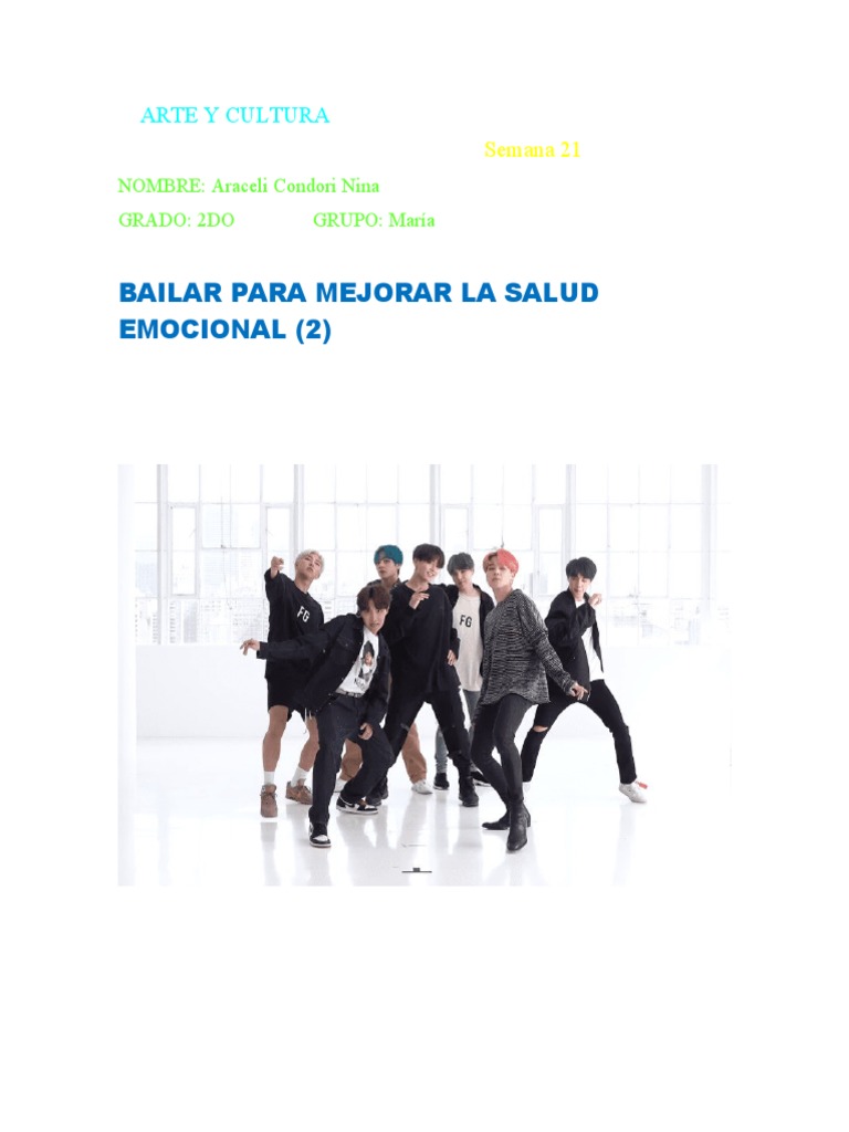 Bailar para la Salud Emocional | PDF | Bailes | Las emociones