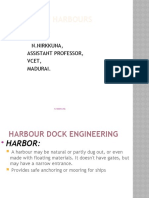 Docks and Harbours: Presentation By, N.Nirkkuna, Assistant Professor, Vcet, Madurai