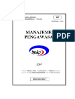 Manajemen Pengawasan: Diklat Penjenjangan Auditor Pengendali Teknis