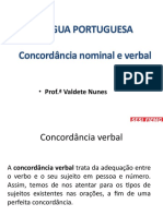 Concordância Nominal Verbal