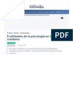 5 Utilidades de La Psicología en La Vida Cotidiana