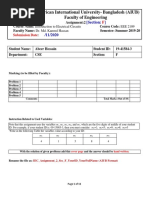 American International University-Bangladesh (AIUB) Faculty of Engineering