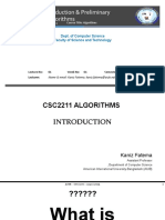 Week 01 (Introduction To Algorithm Course) - Sppring - 20-21