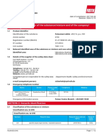 SECTION 1: Identification of The Substance/mixture and of The Company/ Undertaking