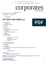 PIT STOP CAR CARE LLC - Puerto Rico - OpenCorporates