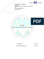 Analisis Critico Sobre Las Evaluaciones