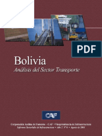 Bolivia Analisis Del Sector Transporte