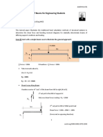 Structural Analysis of Beams For Enginee