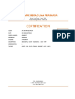 Certification: PT Rame Rekaguna Prakarsa