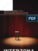 MICROMONÓLOGOS. Textos de Creación Colectiva Con Dramaturgia de Mauricio Kartun