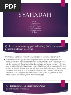 Syahadah Pdf