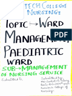 Wardmanagement Peditric Ward