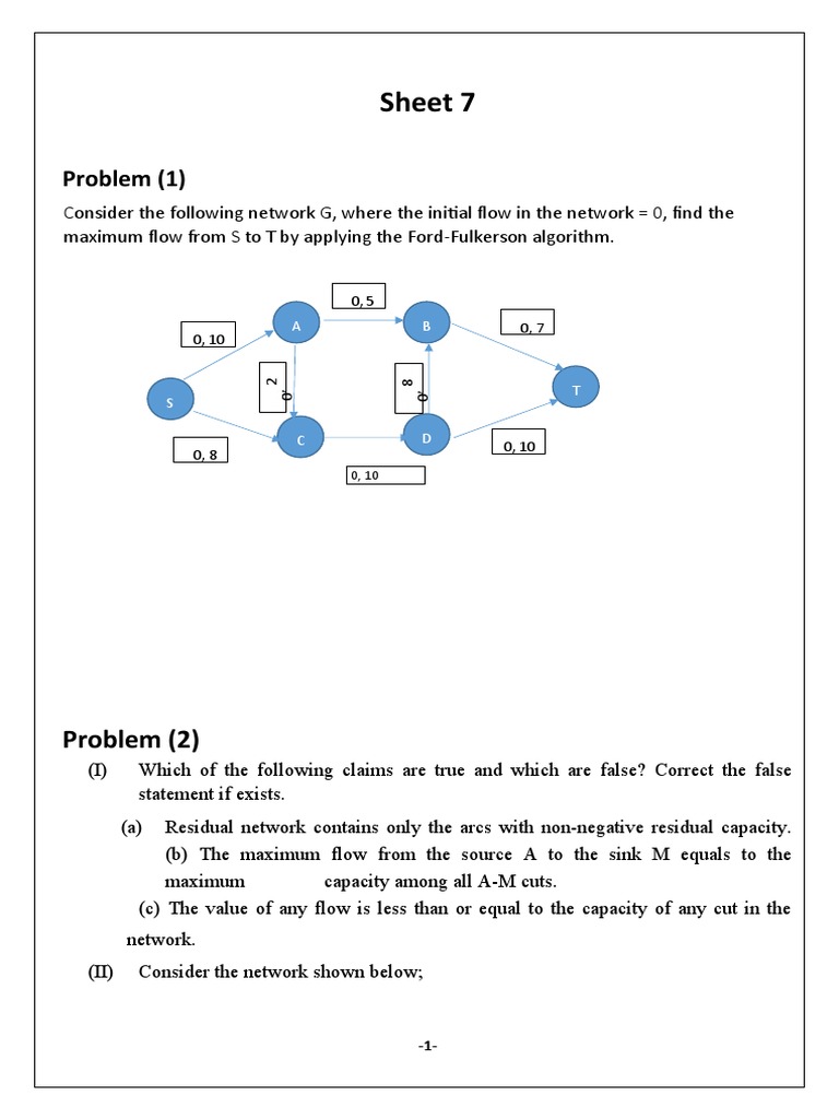 Sheet 7: Problem | PDF