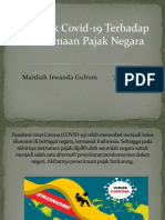 Dampak Covid-19 Terhadap Penerimaan Pajak Negara