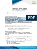 Guía de Actividades y Rúbrica de Evaluación - Unidad 1- Fase 2 - Fundamentos Del Pensamiento Sistémico