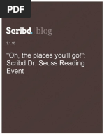 "Oh, The Places You'll Go!": Scribd Dr. Seuss Reading Event, Scribd Blog, 3.1.10