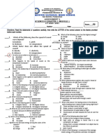 Assessment 2 Science 8 Quarter 1 Module 1