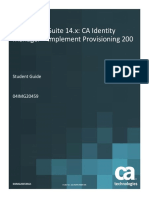 CA Identity Suite 14.x: CA Identity Manager - Implement Provisioning 200