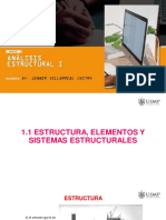 1.1 Estructura, Elementos y Sistemas Estructurales