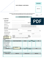 Form Biodata Karyawan RSPI (Update 2020) 4 Lembar