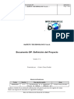Documento DP: Definición Del Proyecto: Safety Technology S.A.S
