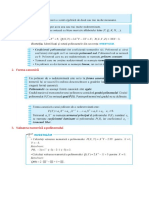 Polinoame. Forma Canonică. Operații Cu Polinoame