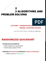 SWEN 5012 Advanced Algorithms and Problem Solving: Lecture 3 Randomized Algorithms Beakal Gizachew Assefa