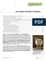 Welfare Welfare Sheet: Broiler Chickens