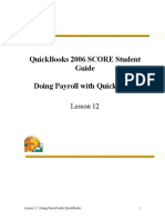 Quickbooks 2006 Score Student Guide Doing Payroll With Quickbooks