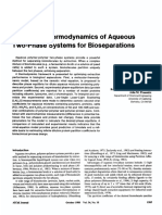 Molecular Thermodynamics of Aqueous Two-Phase Systems for Bioseparations