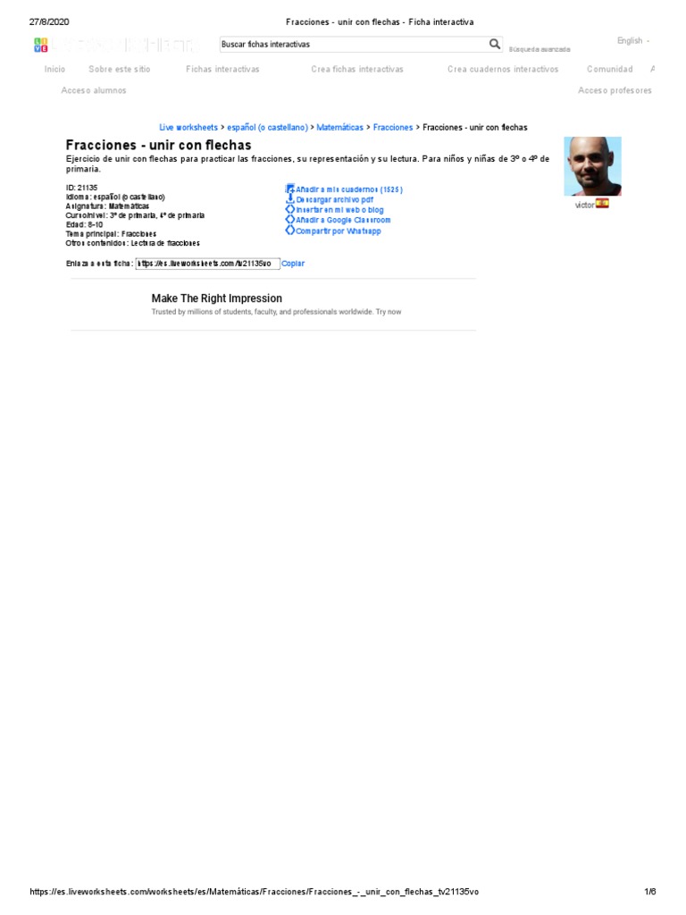 fracciones-unir-con-flechas-ficha-interactiva-pdf-multimedia
