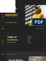 Black and Yellow Fashion Marketing Social Media Report Presentation