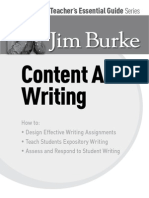 The Teacher's Essential Guide Series- Content Area Writing