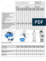 For - Sso - CBC - 009 Checklist de Maquina Compresora de Aire