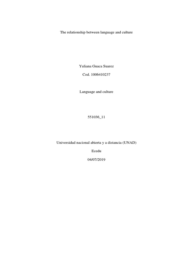 Language and Culture | PDF | Language Education | Foreign Language
