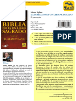 La Biblia No Es Un Libro Sagrado Comunicado