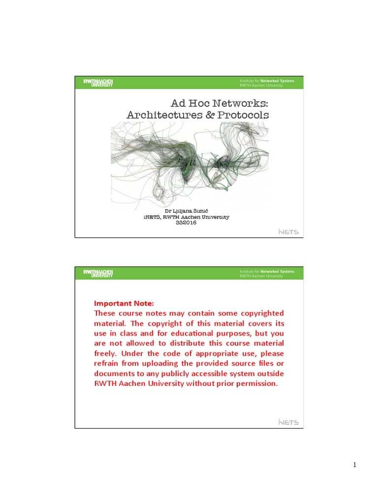 1-Ad Hoc Networks-Introduction-Lecture1 | PDF | Wireless Ad Hoc Network ...