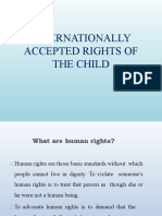Internationally Accepted Rights of The Child