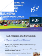 Secondary ELL Programs