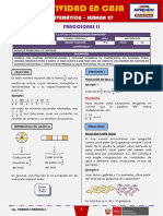 SEMANA 27 - FRACCIONES II (3ro MATEMÁTICA)