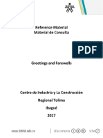 Regional Tolima Construction Industry and Center's English Program Material