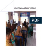 DOKUMENTASI RAPAT PERENCANAAN TINGKAT PUSKESMAS