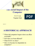 The Social Impact of The Computer: J.A.N. Lee Virginia Tech