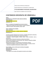 Contenidos Geografia Venezuela.