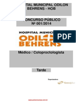 2014 (HOB) - Coloproctologista - Prova