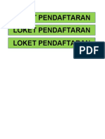 Loket Pendaftaran Loket Pendaftaran Loket Pendaftaran