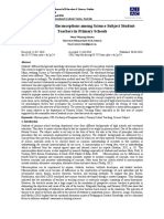 The Profile of Misconceptions Among Science Subject Student-Teachers in Primary Schools